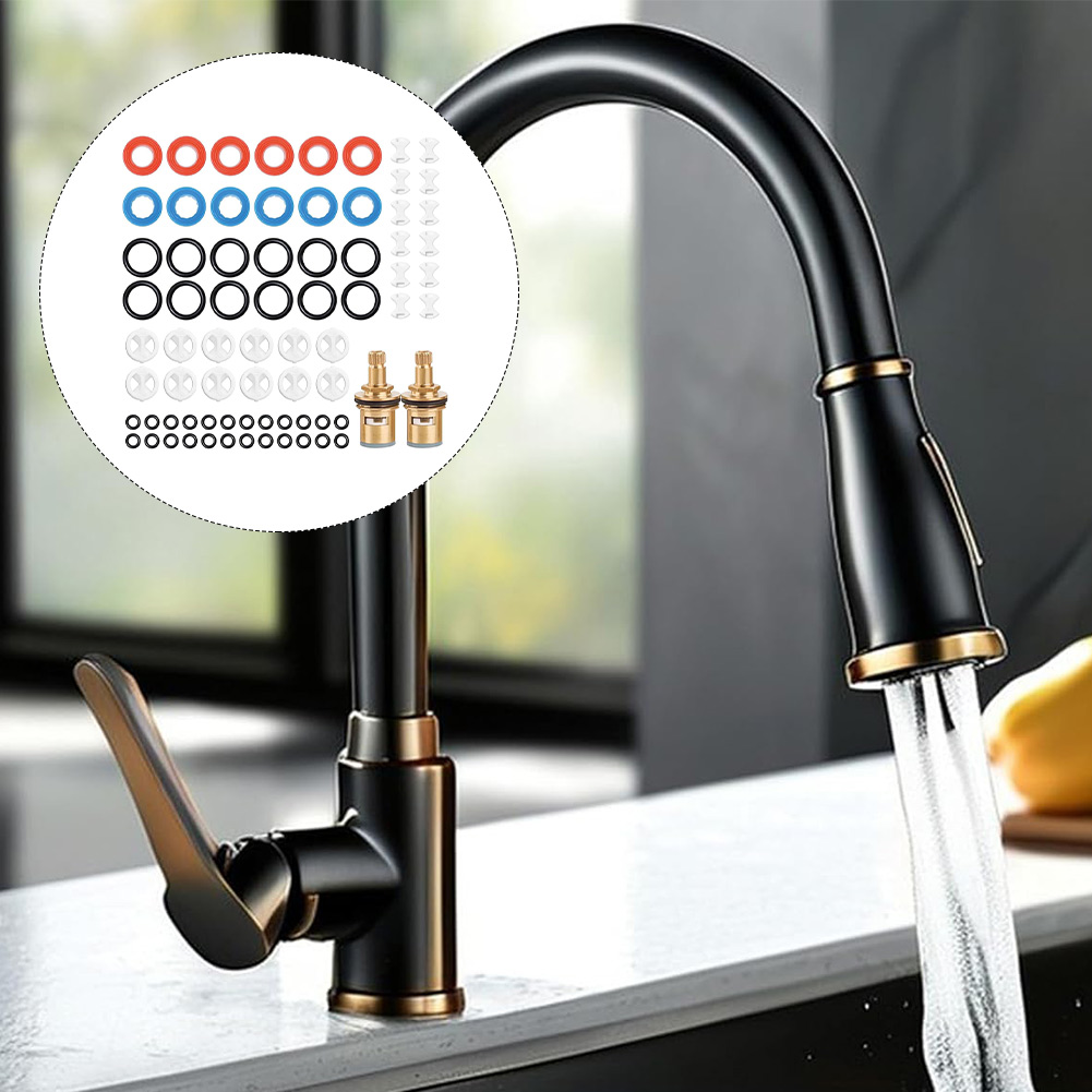 Silicone Tap Washer - 2 sztuki mosiężnych wkładów do kranów